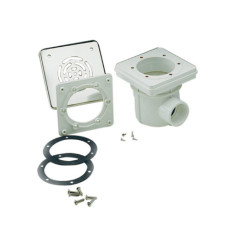 Донный слив Astral, пластиковый с решеткой из нерж.стали, под пленку