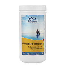 Chemochlor-T-Tabletten (табл. 20 г) 1 кг. Медленнорастворимый хлорпрепарат для длительного хлорирования (90% акт. хлора)