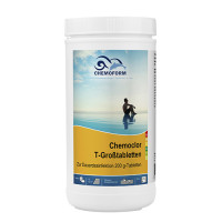 Chemochlor-T-Großtabletten 1 кг (табл. 200 г) таблетки для длительного обеззараживания воды в бассейне.