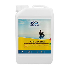 Alba Super K (жидкий) 5 л. Препарат для предотвращения роста водорослей +фунгицид+бактерицид (подходит для морской воды, для бассейнов с атракционами, гидромассажных ванн)