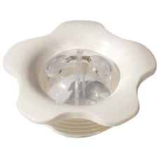 Впускная форсунка двойная 2 х 9 мм – R 11/2“, акриловый шарик, белый цвет