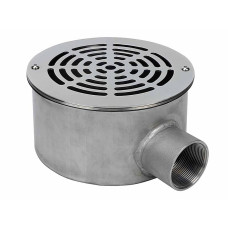 Донный слив нерж. под пленку, круглый