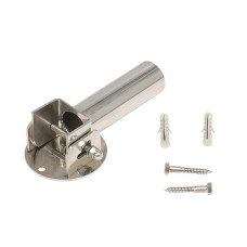 Анкер нерж. на шарнире, поворотный фланцевый для лестницы - 1 шт