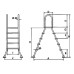 Лестница  5+5 ступ.(для сборных наземных бассейнов h=1,5m)