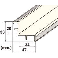 Уголок переливного желоба Hayward - длина 2м, 20х34мм