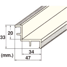 Уголок переливного желоба Hayward - длина 2м, 20х34мм
