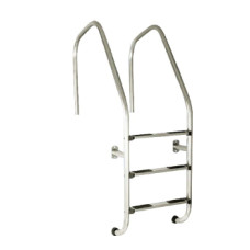 Лестница нержсталь с анкером Munich, 2 ступени, для перелива