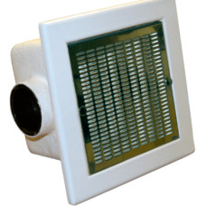 Донный слив для  пленочных коммерческих бассейнов 480x480mm 94 m3/час, пластик, нерж.накладка AISI 304, подключение 200 мм.