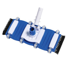 Щетка Deluxe (35 см) гибкая вакуумная, поворотная, с боковым ворсом и ручкой с пружинным зажимом