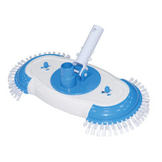 Щетка вауумная с боковым ворсом и пружинной ручкой, вращающаяся