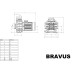 Насос BRAVUS 300, IE3, 400B, 58 м3/ч, при 10 м перепада 2.2 кВт, подключение 90 мм