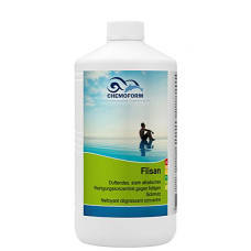 Flisan (жидкий) 1 л. Сильный щелочной очиститель против жирных и маслянистых пятен в бассейнах и саунах