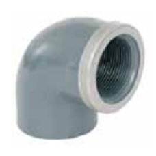 Колено 90° 50-1 1/2” с металлическим кольцом