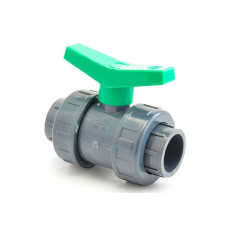 Шаровой двупозиционный кран 16 мм (зелена ручка)